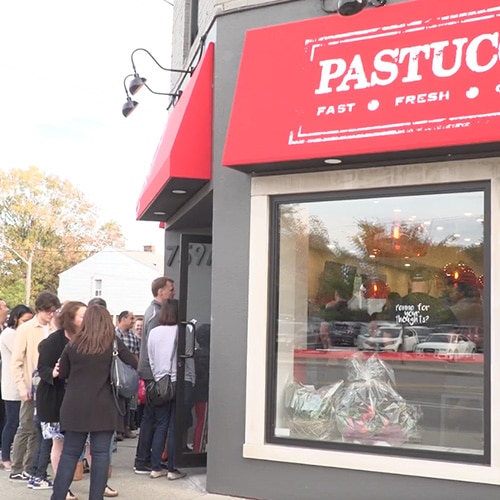 Pastucci's storefront.